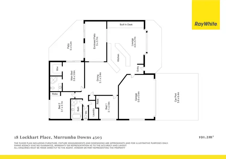 Floorplan of Homely house listing, 18 Lockhart Place, Murrumba Downs QLD 4503
