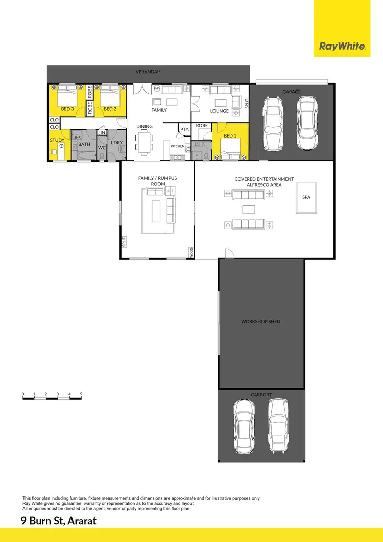 Floorplan of Homely house listing, 9 Burn Street, Ararat VIC 3377