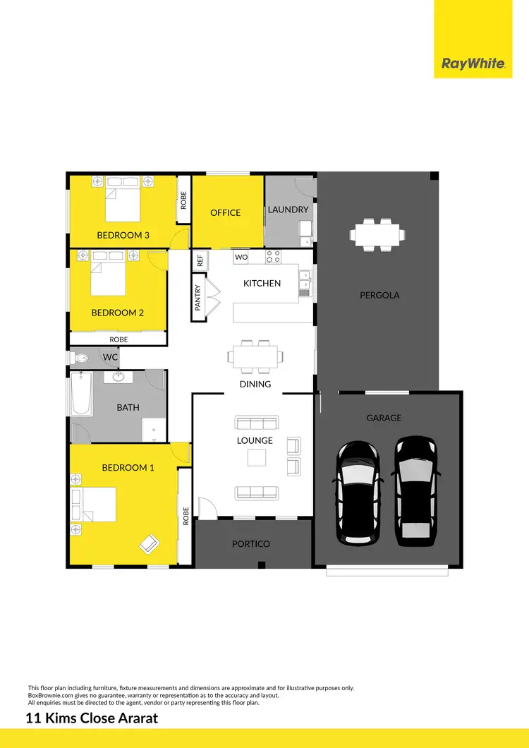 Floorplan of Homely house listing, 11 Kims Close, Ararat VIC 3377