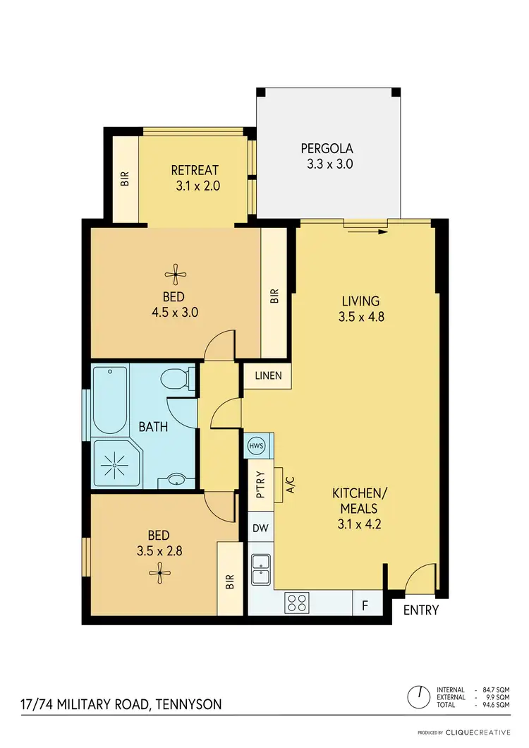 Floorplan of Homely house listing, 17/74 Military Road, Tennyson SA 5022