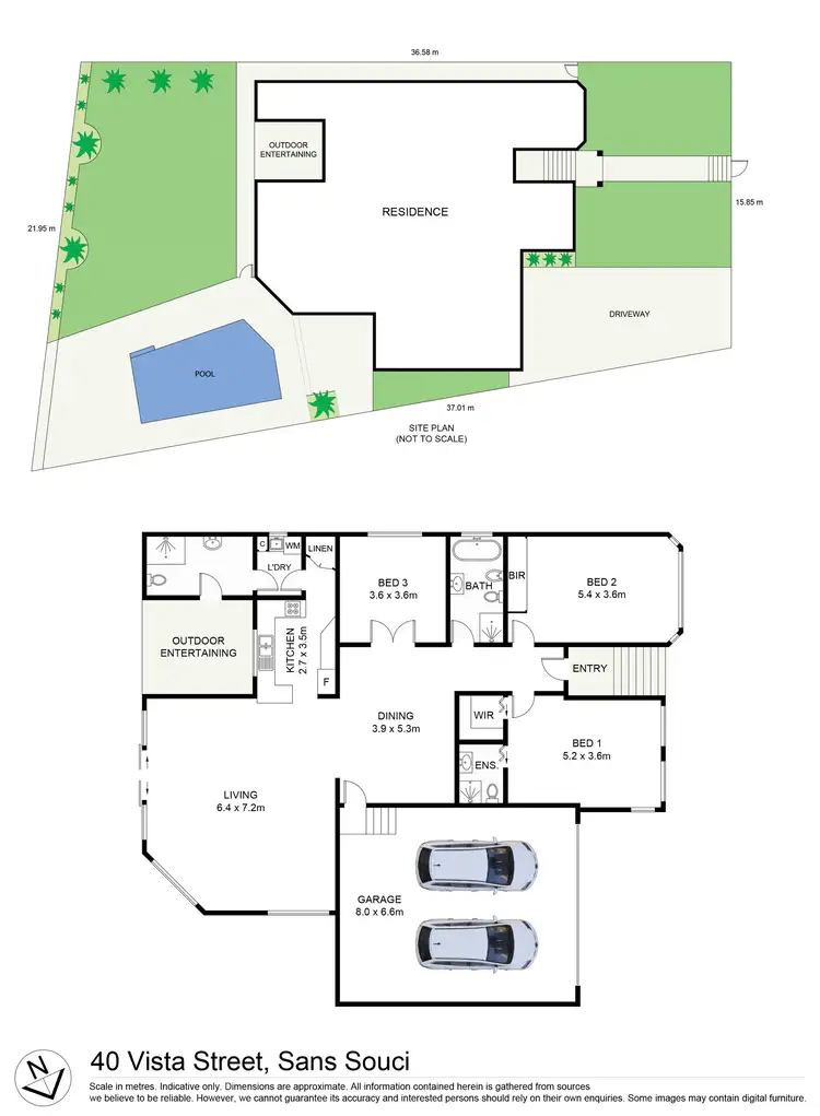 Floorplan of Homely house listing, 40 Vista Street, Sans Souci NSW 2219