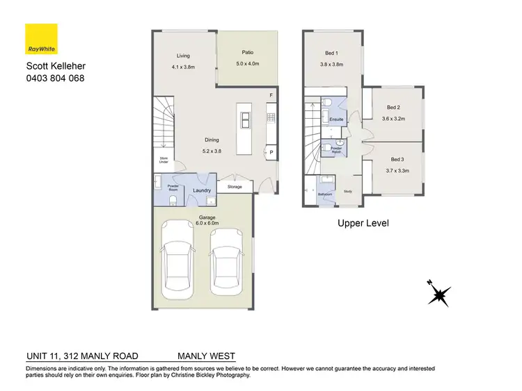 Floorplan of Homely townhouse listing, 11/312 Manly Road, Manly West QLD 4179