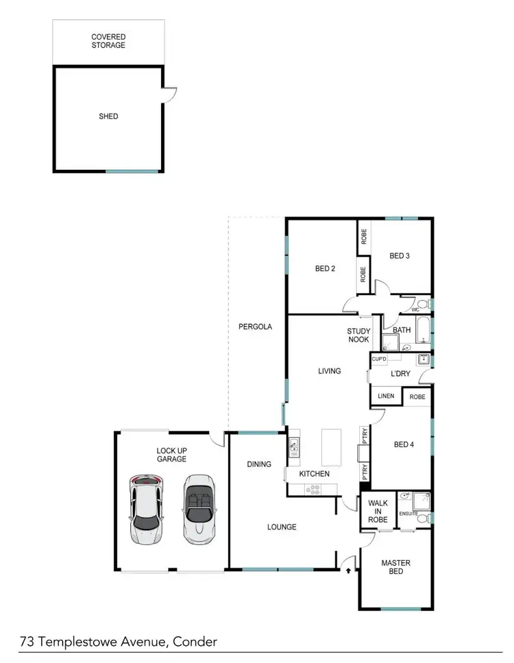 Floorplan of Homely house listing, 73 Templestowe Avenue, Conder ACT 2906