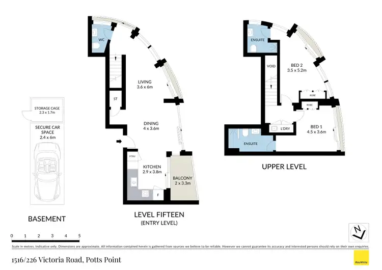 Floorplan of Homely apartment listing, 1516/226 Victoria Street, Potts Point NSW 2011