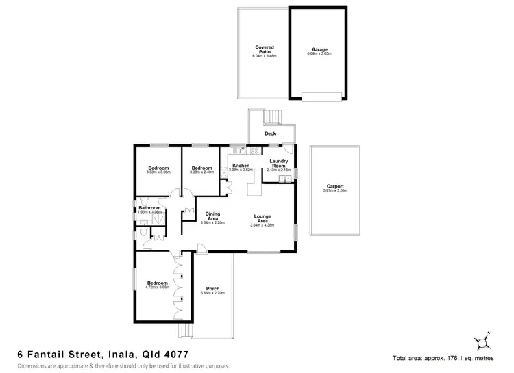 Floorplan of Homely house listing, 6 Fantail Street, Inala QLD 4077