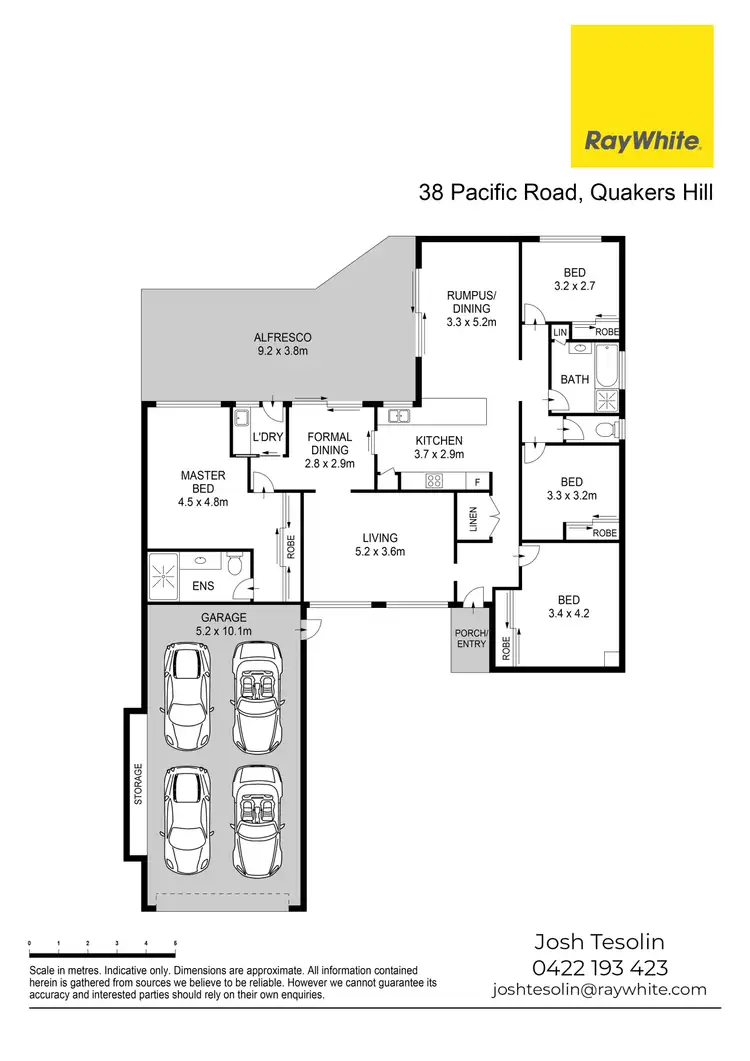 Floorplan of Homely house listing, 38 Pacific Road, Quakers Hill NSW 2763
