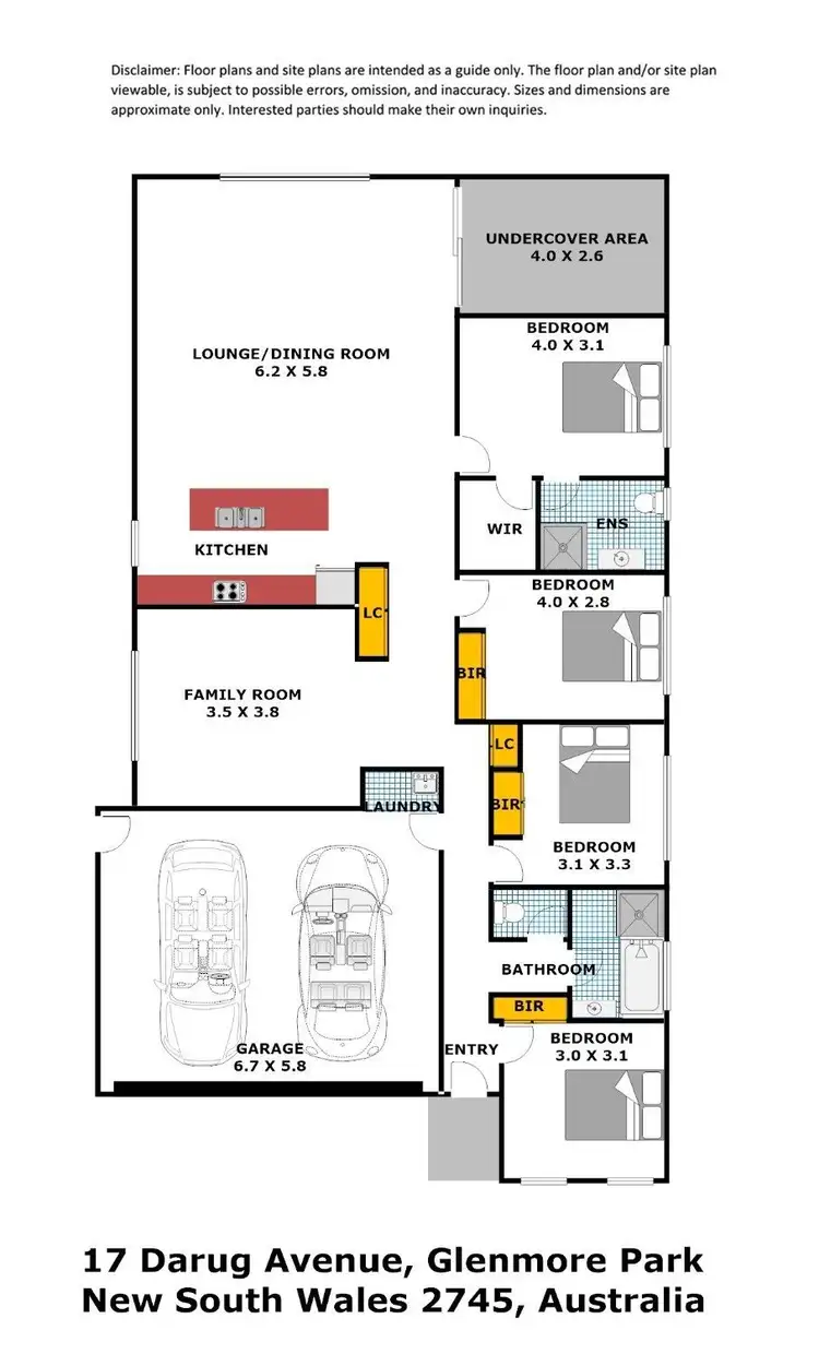 Floorplan of Homely house listing, 17 Darug Avenue, Glenmore Park NSW 2745