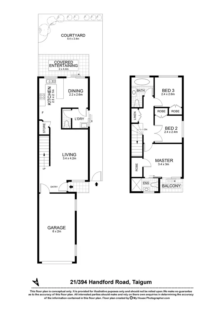 Floorplan of Homely townhouse listing, 21/394 Handford Road, Taigum QLD 4018