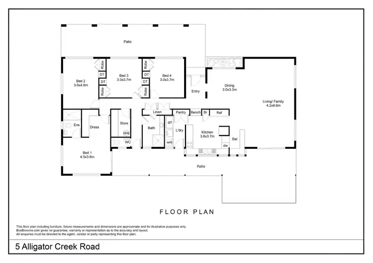 Floorplan of Homely house listing, 5 Alligator Creek Road, Alligator Creek QLD 4816