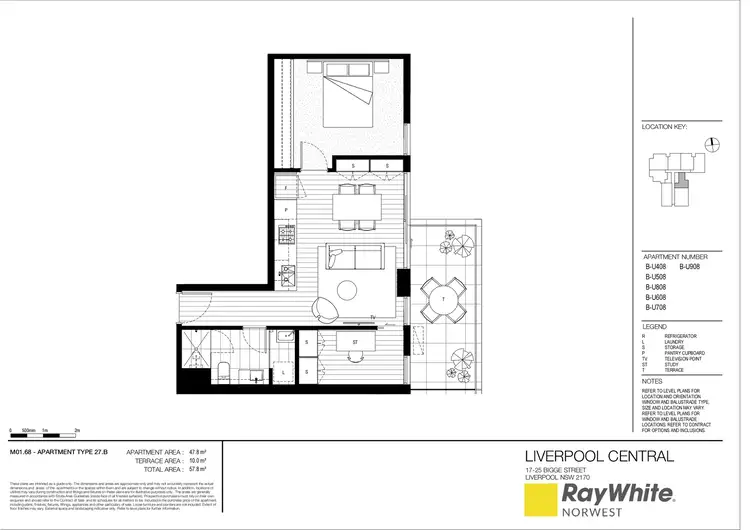 Floorplan of Homely apartment listing, A610/19-25 Bigge St, Liverpool, Liverpool NSW 2170