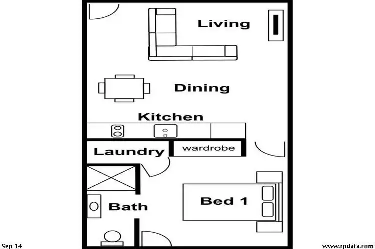 Floorplan of Homely unit listing, 5/41 Norman Street, Wooloowin QLD 4030