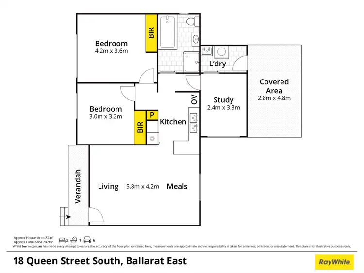 Floorplan of Homely house listing, 18 Queen Street South, Ballarat East VIC 3350