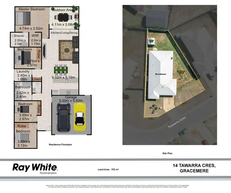 Floorplan of Homely house listing, 14 Tawarra Crescent, Gracemere QLD 4702