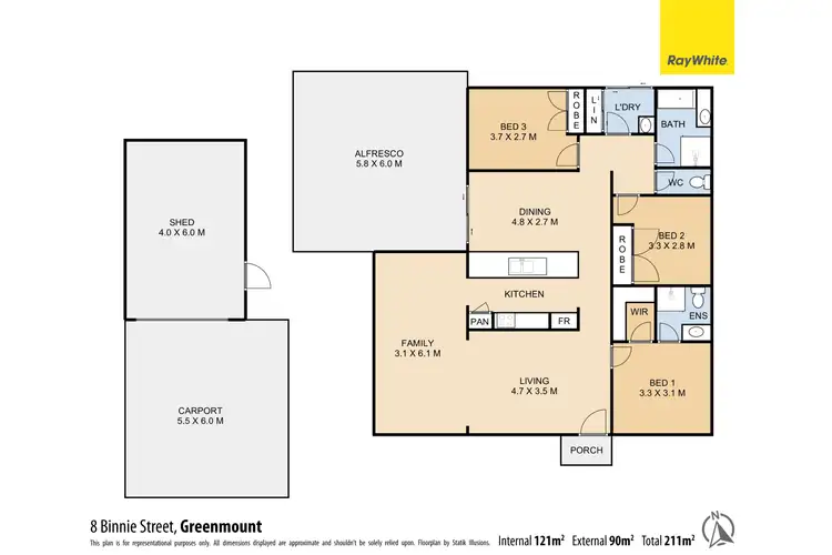 Floorplan of Homely house listing, 8 Binnie Street, Greenmount QLD 4359