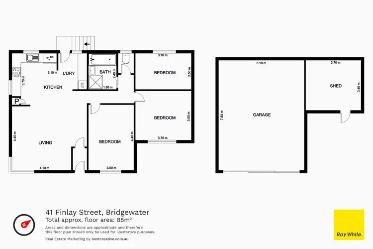 Floorplan of Homely house listing, 41 Finlay Street, Bridgewater TAS 7030