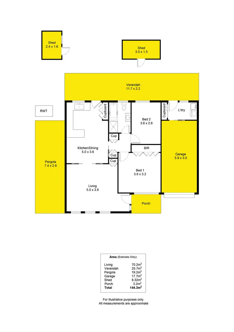 Floorplan of Homely house listing, 16 Dienelt Drive, Para Hills West SA 5096