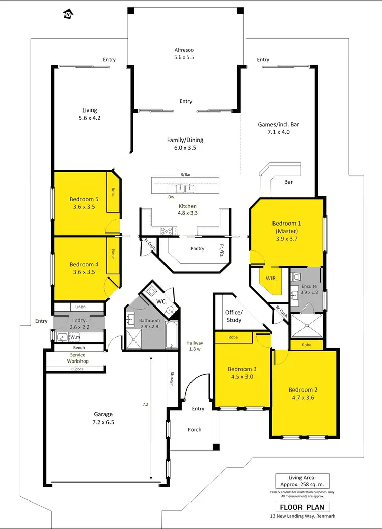 Floorplan of Homely house listing, 13 New Landing Way, Renmark SA 5341