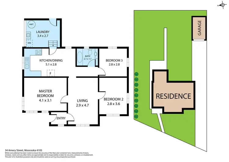 Floorplan of Homely house listing, 34 Amery Street, Moorooka QLD 4105