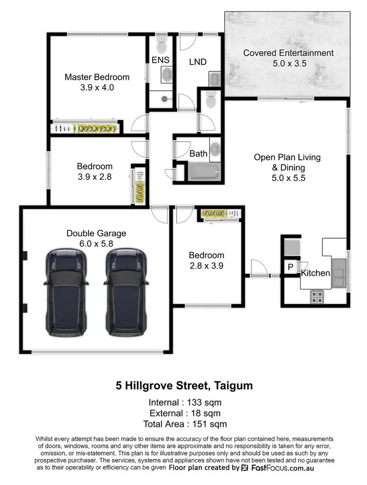 Floorplan of Homely house listing, 5 Hillgrove Street, Taigum QLD 4018