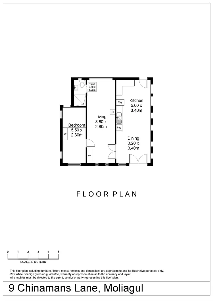 Floorplan of Homely house listing, CA 54 Chinamans Lane, Moliagul VIC 3472