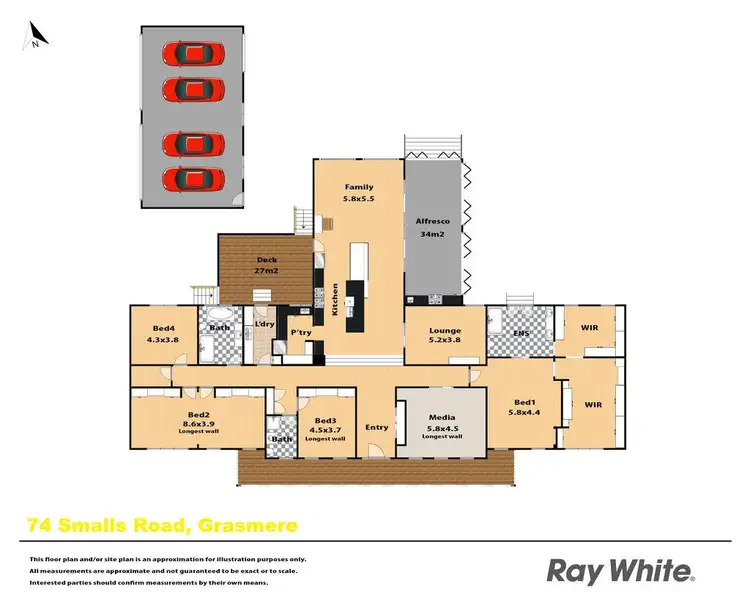 Floorplan of Homely house listing, 74 Smalls Road, Grasmere NSW 2570
