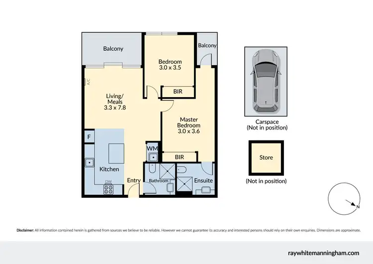 Floorplan of Homely apartment listing, 307/233 Maroondah Highway, Ringwood VIC 3134