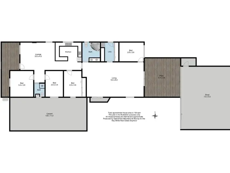 Floorplan of Homely house listing, 7 Jordan Street, Seymour VIC 3660