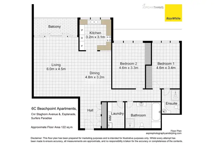 Floorplan of Homely apartment listing, 6C/3277 Surfers Paradise Boulevard, Surfers Paradise QLD 4217