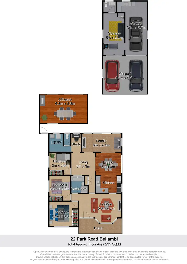 Floorplan of Homely house listing, 22 Park Road, Bellambi NSW 2518