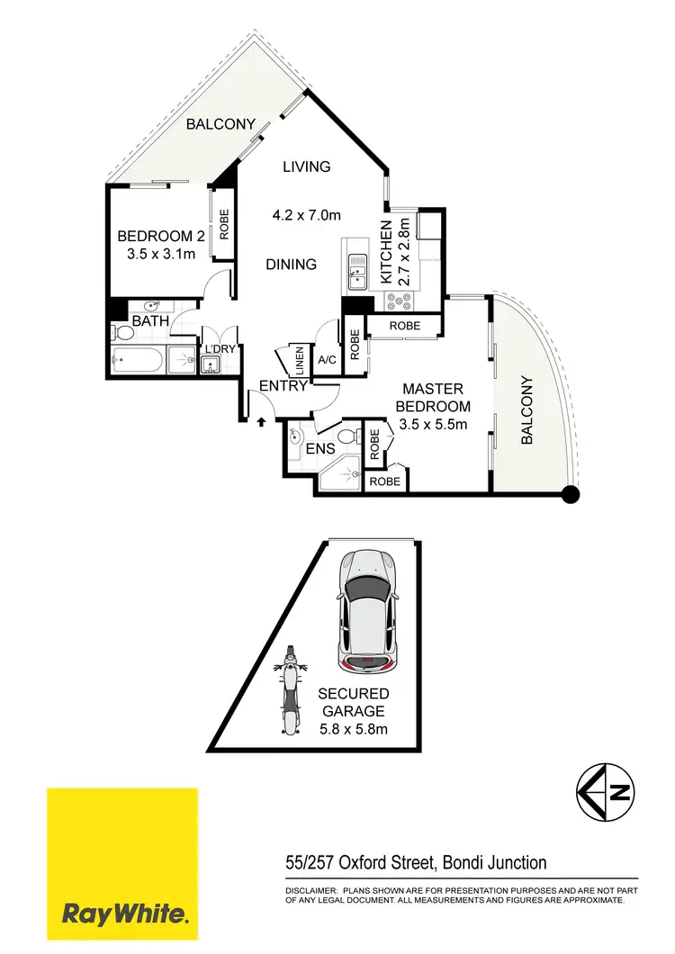 Floorplan of Homely apartment listing, 55/257 Oxford Street, Bondi Junction NSW 2022