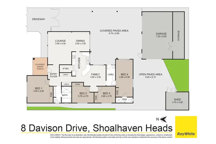 Floorplan of Homely house listing, 8 Davison Drive, Shoalhaven Heads NSW 2535