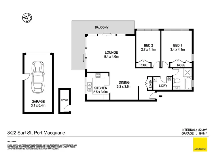 Floorplan of Homely unit listing, 8/22 Surf Street, Port Macquarie NSW 2444