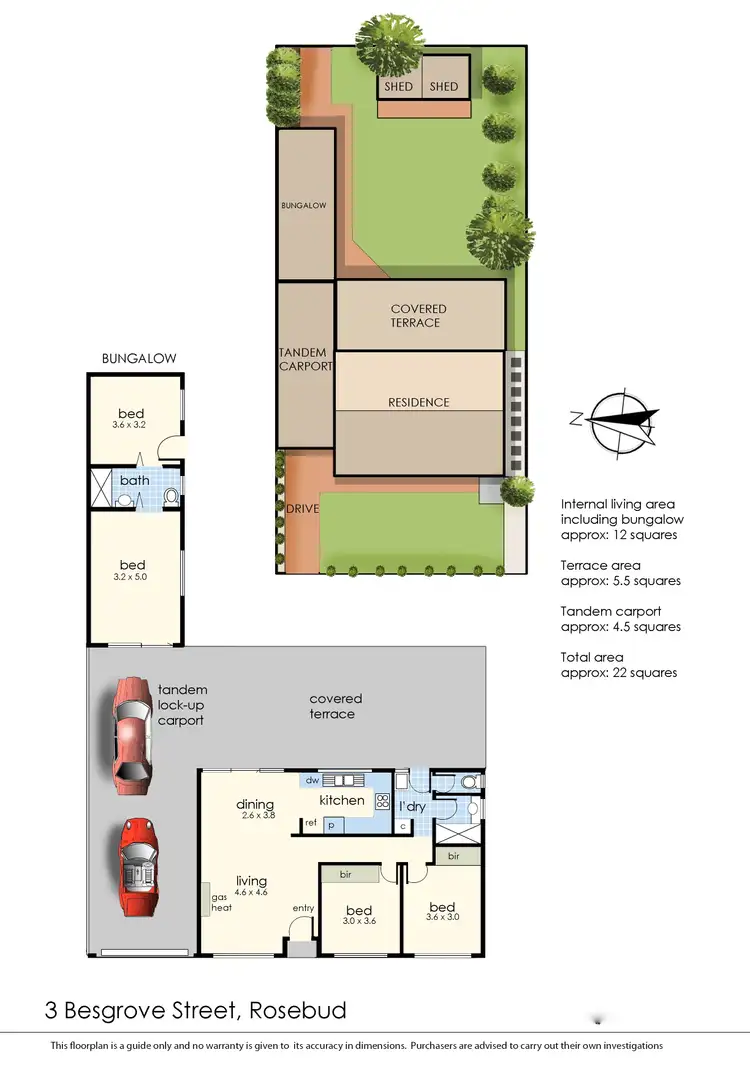 Floorplan of Homely house listing, 3 Besgrove Street, Rosebud VIC 3939