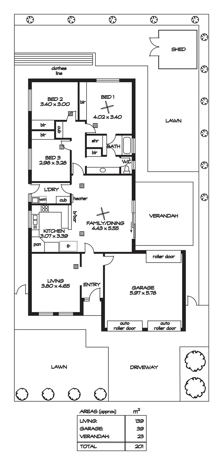 Floorplan of Homely house listing, 35 Kirkby Circuit, Greenacres SA 5086