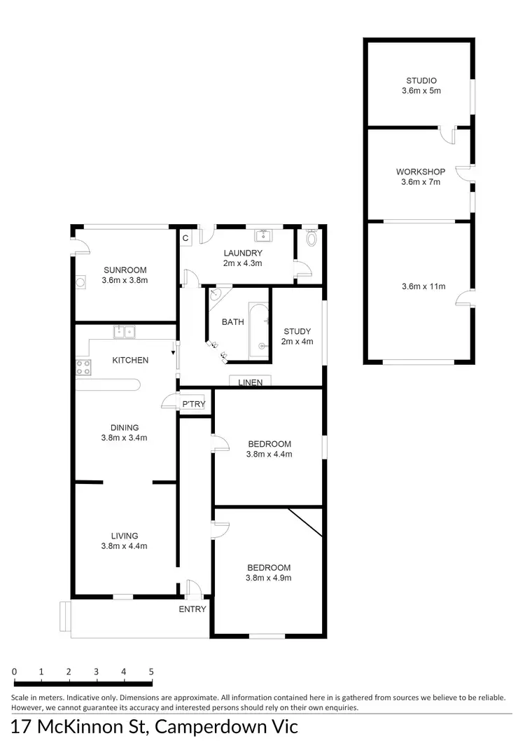 Floorplan of Homely house listing, 17 McKinnon Street, Camperdown VIC 3260