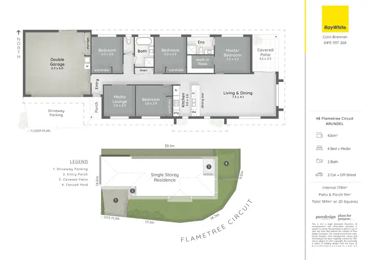 Floorplan of Homely house listing, 48 Flametree Circuit, Arundel QLD 4214