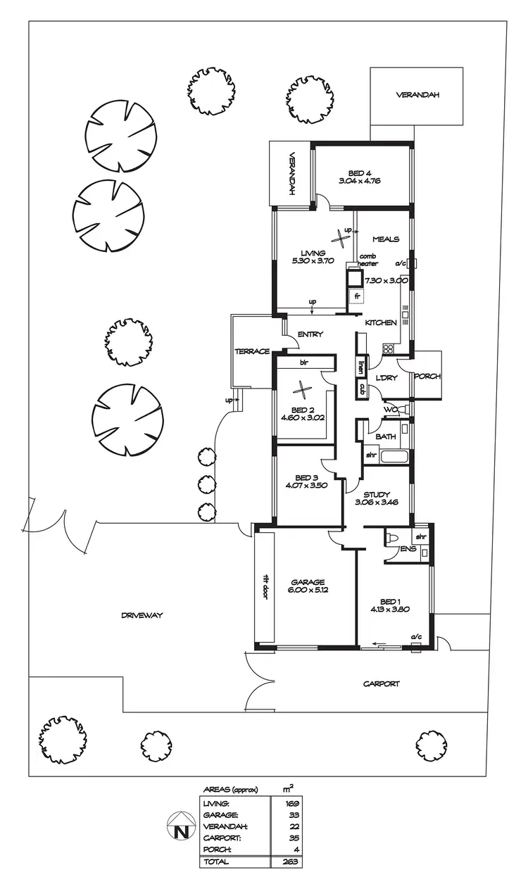 Floorplan of Homely house listing, 6 Crompton Drive, Wattle Park SA 5066