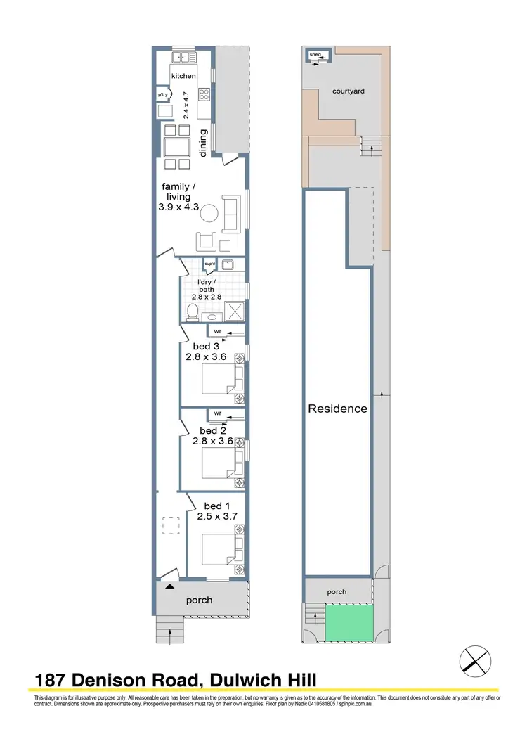 Floorplan of Homely house listing, 187 Denison Road, Dulwich Hill NSW 2203