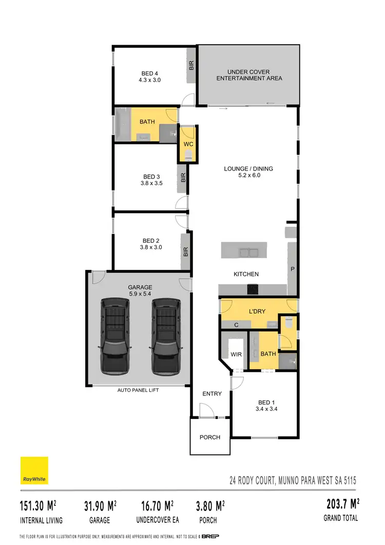 Floorplan of Homely house listing, 24 Rody Court, Munno Para West SA 5115