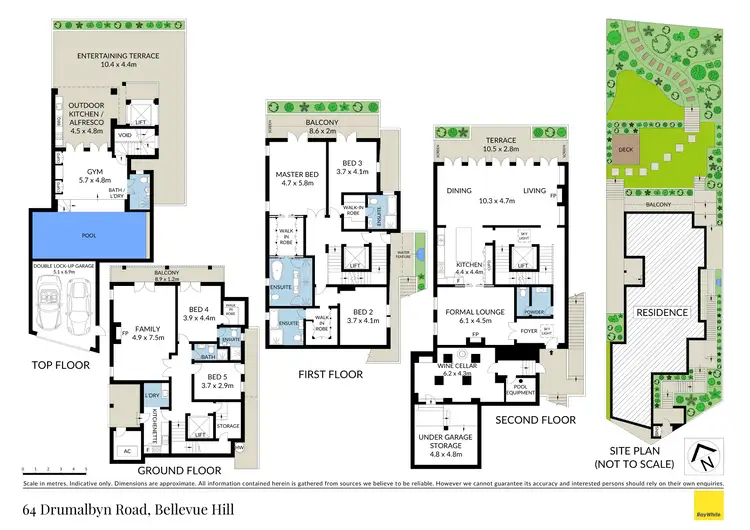 Floorplan of Homely house listing, 64 Drumalbyn Road, Bellevue Hill NSW 2023