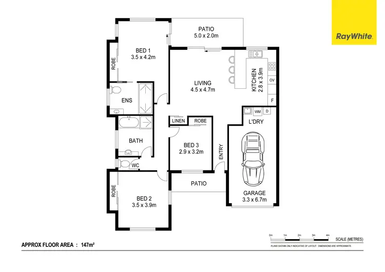 Floorplan of Homely semi-detached listing, Unit 1/11 Guardian Court, Caboolture QLD 4510