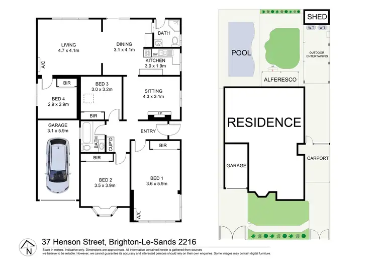 Floorplan of Homely house listing, 37 Henson Street, Brighton-Le-Sands NSW 2216