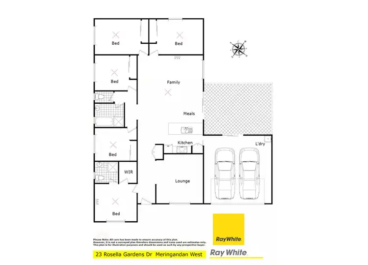 Floorplan of Homely house listing, 23 Rosella Gardens Drive, Meringandan West QLD 4352