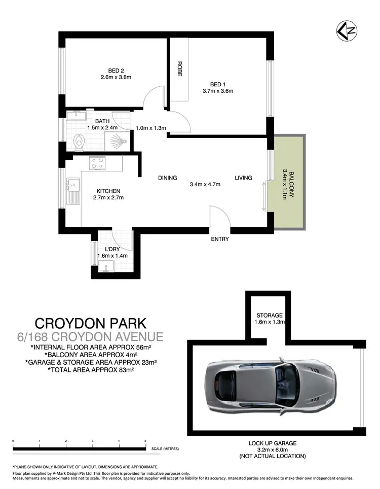 Floorplan of Homely apartment listing, 6/168 Croydon Avenue, Croydon Park NSW 2133