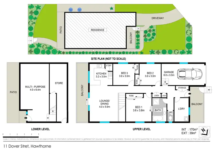 Floorplan of Homely house listing, 11 Dover Street, Hawthorne QLD 4171