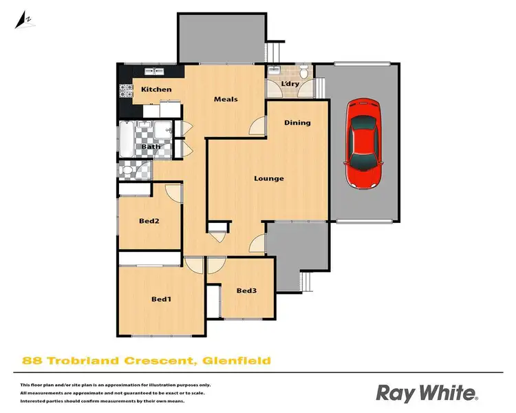 Floorplan of Homely house listing, 88 Trobriand Crescent, Glenfield NSW 2167