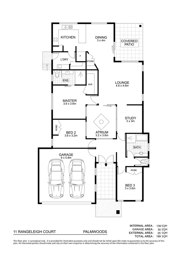 Floorplan of Homely house listing, 11 Rangeleigh Court, Palmwoods QLD 4555