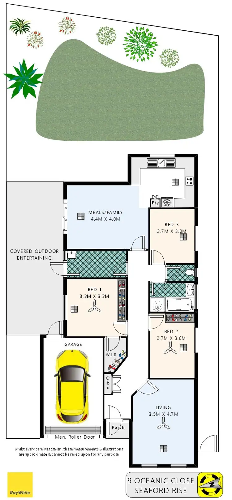 Floorplan of Homely house listing, 9 Oceanic Close, Seaford Rise SA 5169