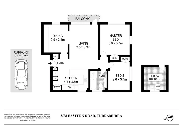 Floorplan of Homely apartment listing, 8/28 Eastern Road, Turramurra NSW 2074