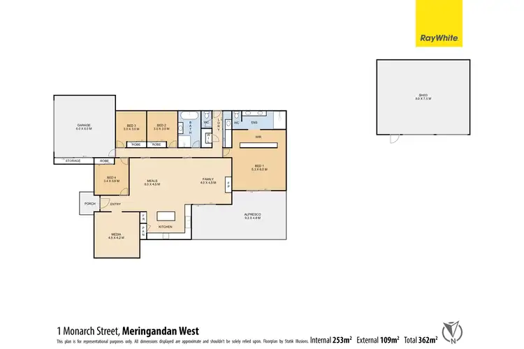 Floorplan of Homely house listing, 1 Monarch Street, Meringandan West QLD 4352